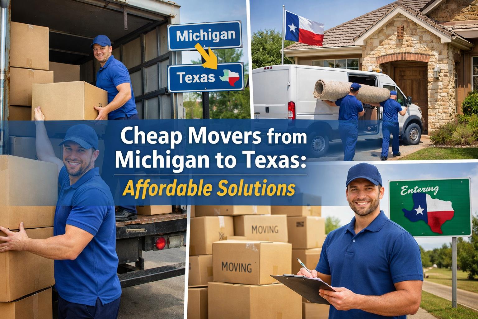 Cheap Movers from Michigan to Texas