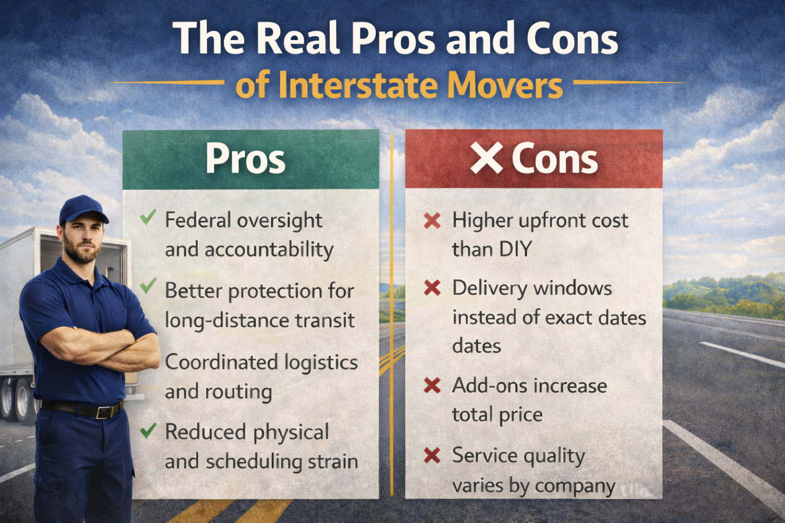The Real Pros and Cons of Interstate Movers