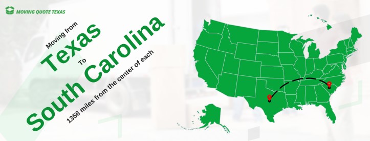 map moving from texas to south carolina